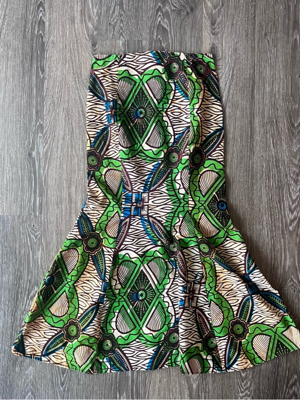 Tan and Green Mermaid Skirt